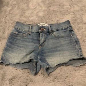 abercrombie kids jean shorts